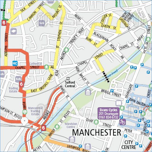Example map : Manchester