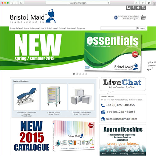 View the Bristol Maid website built by Pindar Creative, powered by Agility PIM & Active Catalogue.