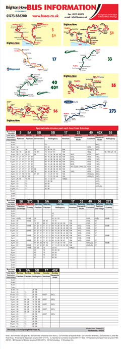 Brighton & Hove Buses Bus Stop Publicity