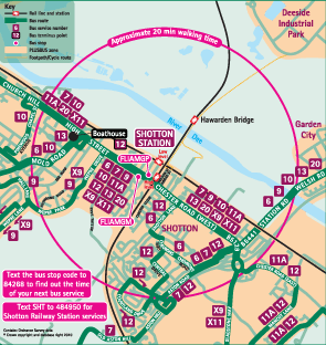 Shotton Station map