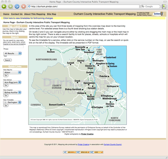 Durham County Council map