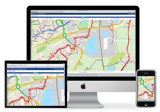 Interactive Mapping on desktops, tablets and smartphones