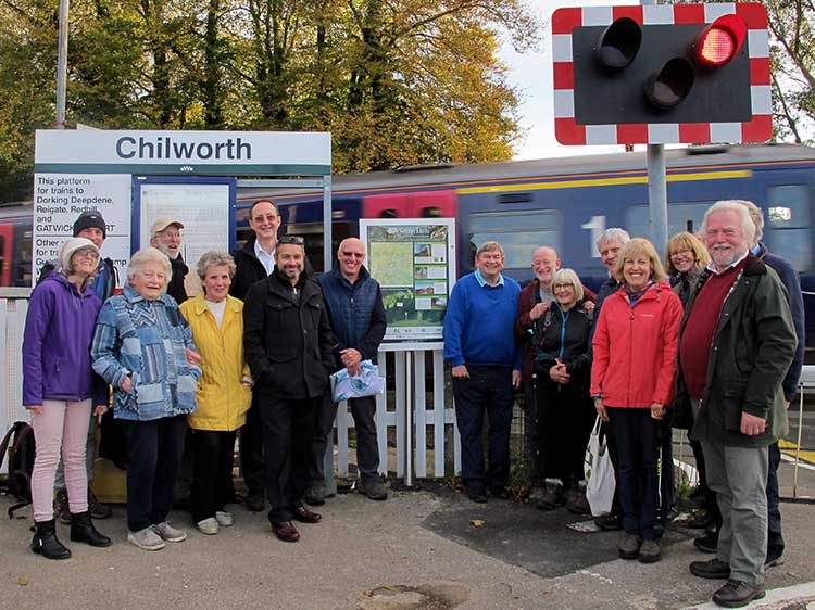 Surrey Hills Group With Train