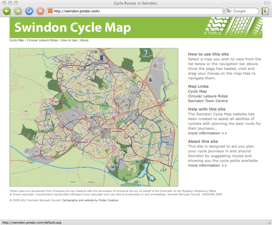 Swindon Borough Council map