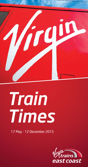 Pindar Creative produce the new Virgin East Coast timetable booklet