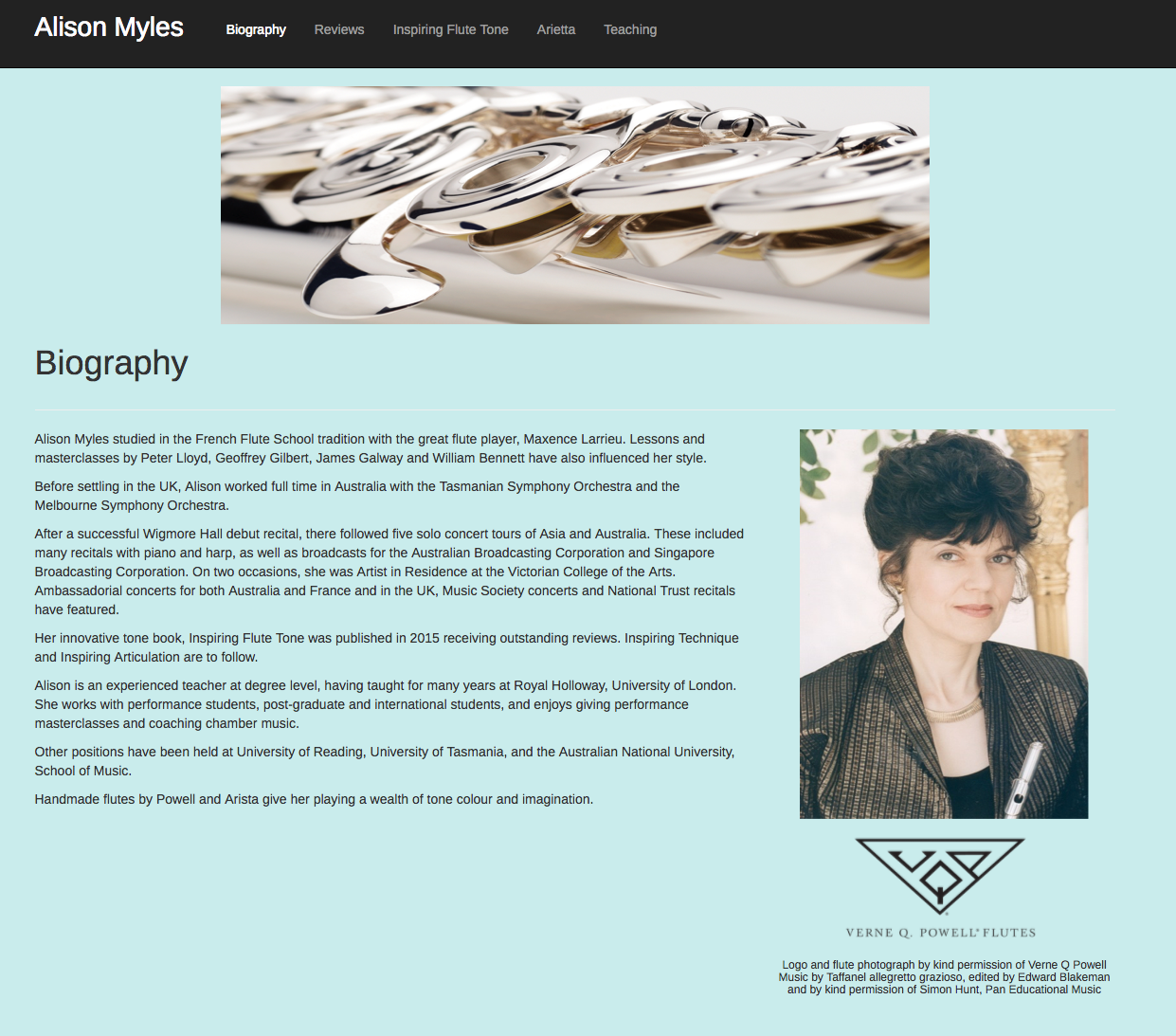 Alison Myles website