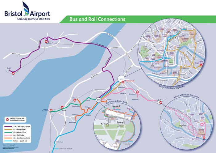 Bristol Airport Bus and Rail Connections Leaflet