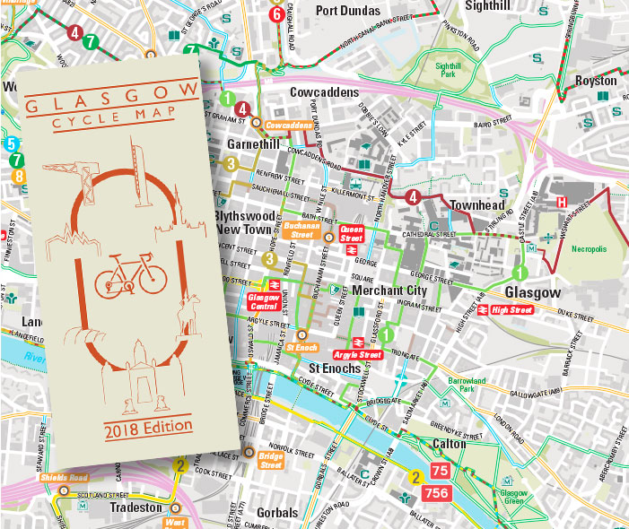 Glasgow Cycle Map