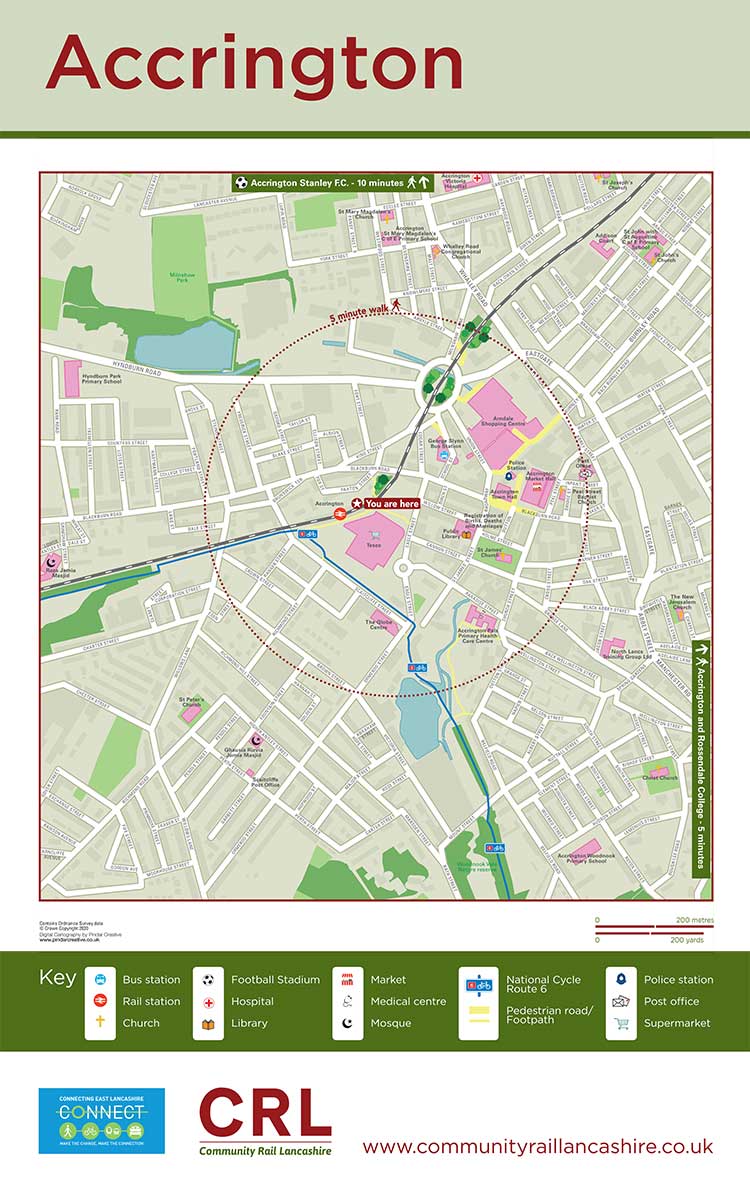 Lancashire Community Rail Maps Poster