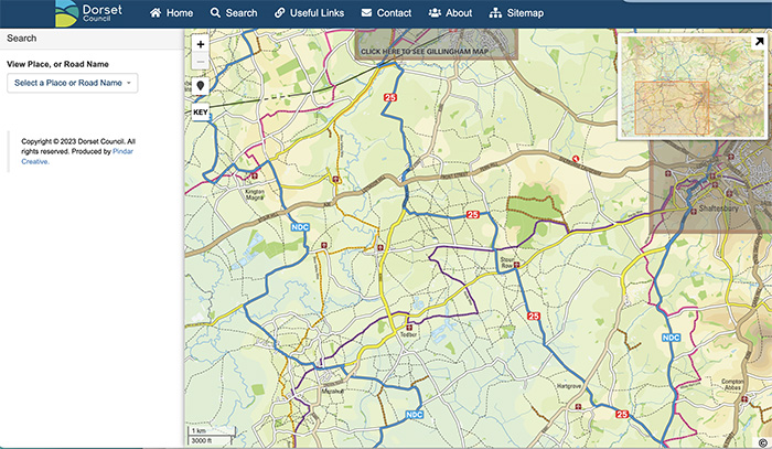 Bridport Walking and Cycling Map for Dorset Council