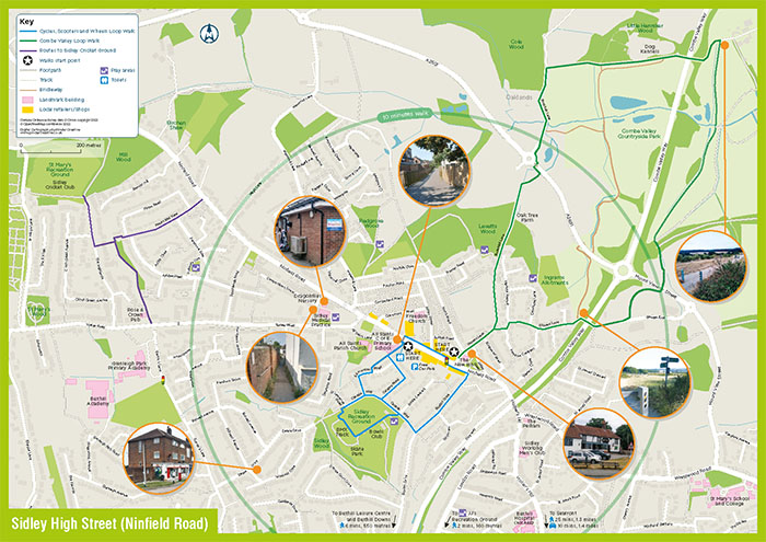 Living Streets 'Walking Works' Active Travel Maps - Sidley
