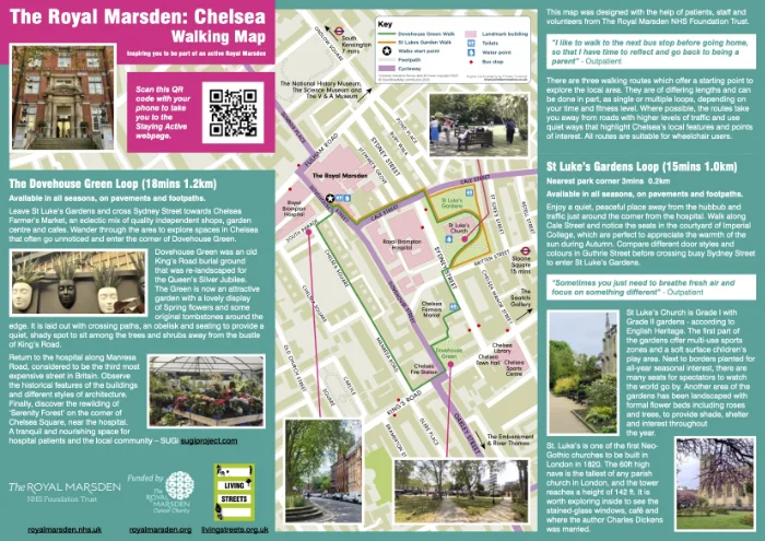 Walking Maps for the Royal Marsden NHS Foundation Trust