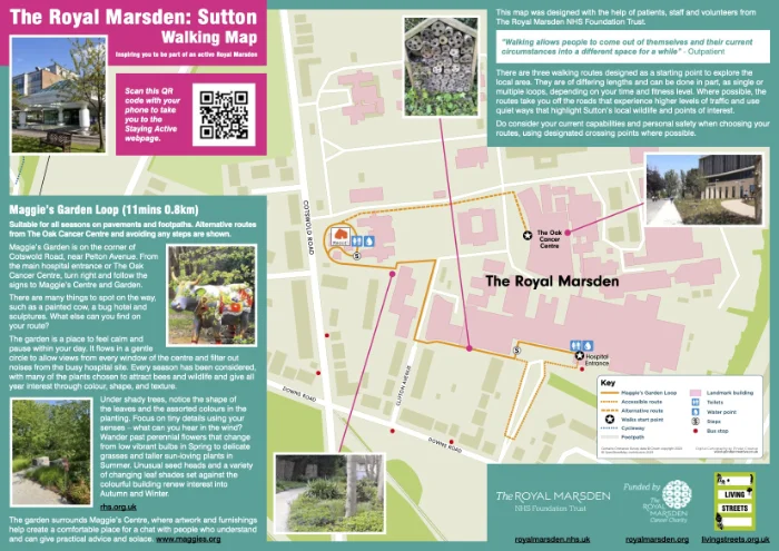 Walking Maps for the Royal Marsden NHS Foundation Trust