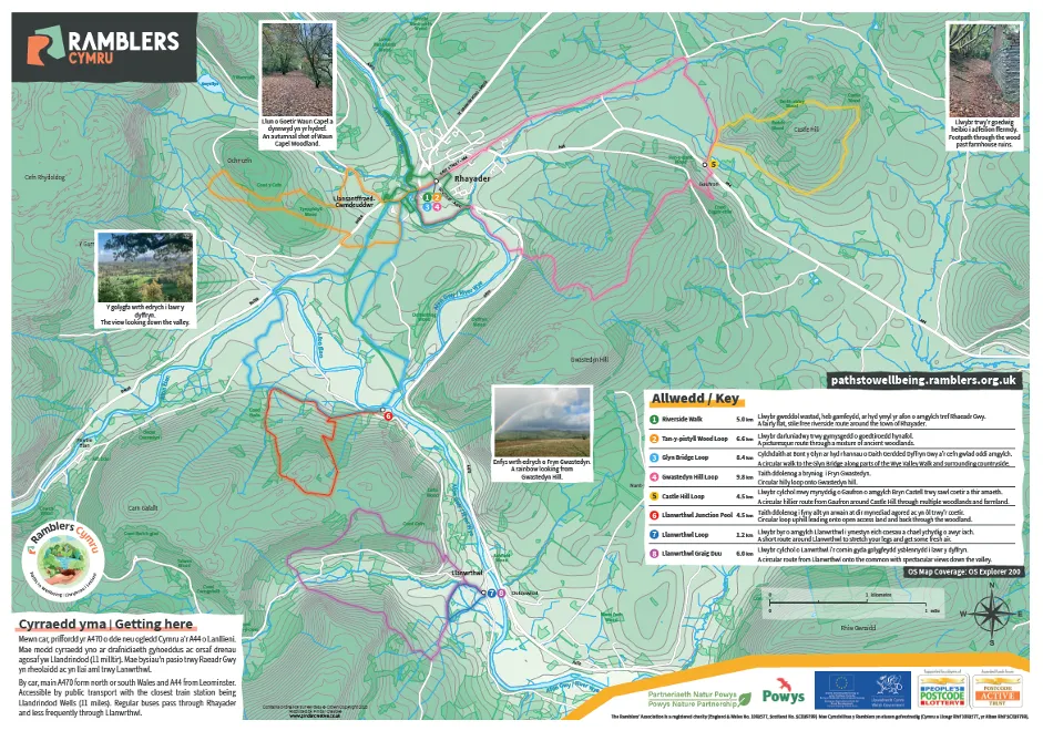 Ramblers Cymru Map