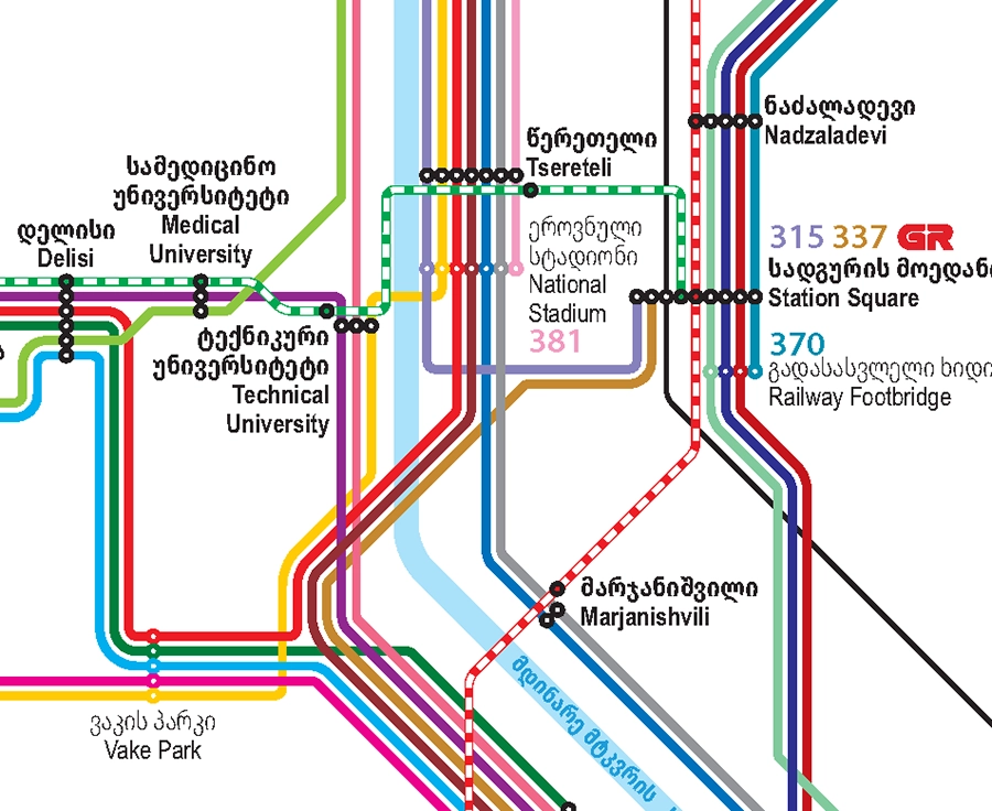 Schematic core routes poster