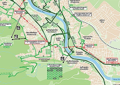 New Public Transport Mapping for Tbilisi