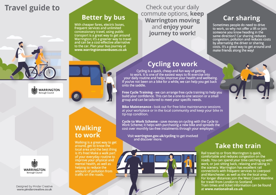 Leaflet template design example – school