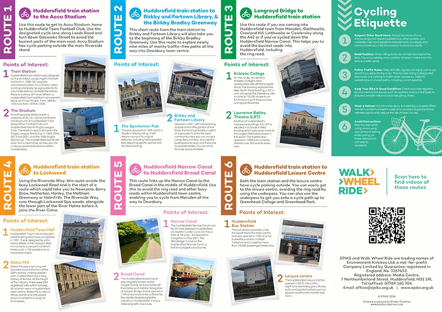 Huddersfield Cycle Leaflet