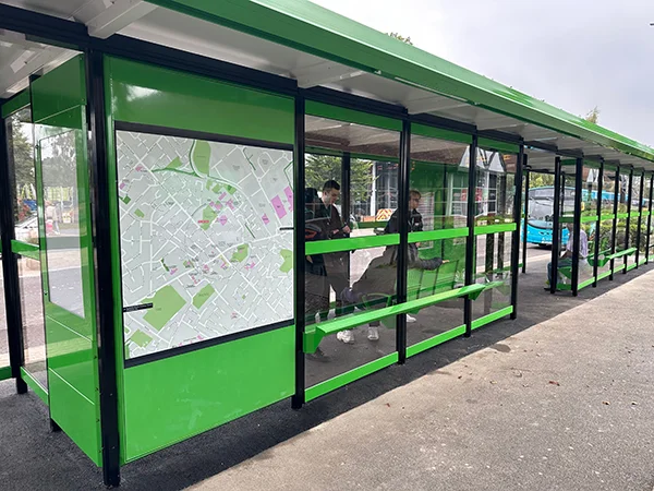 Bespoke bus stop map for Central Bedfordshire SuperHub