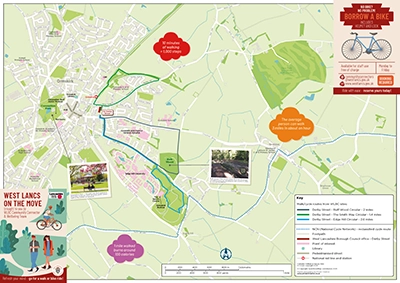 West Lancashire Walking and Cycling Map