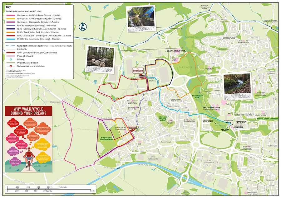 West Lancashire Walking and Cycling Map