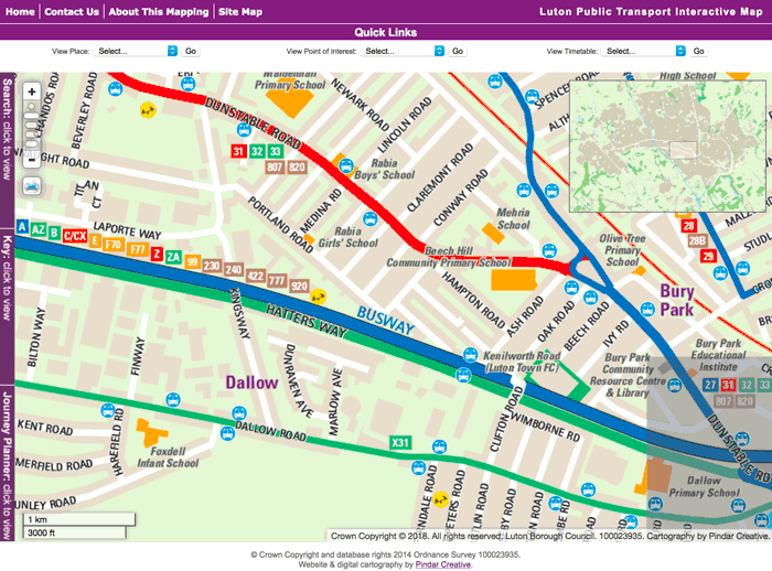 Luton Interactive Mapping Site