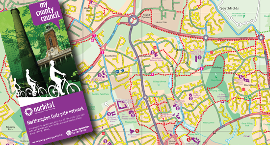New Northampton Cycle Route Network Map