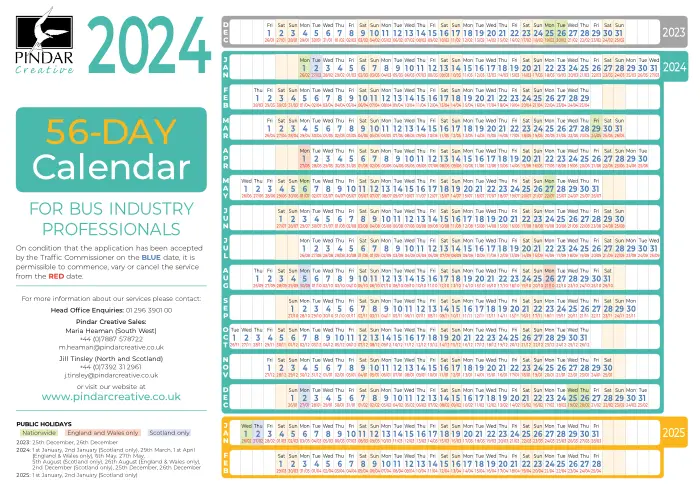 Download the 2024 56-day calendar