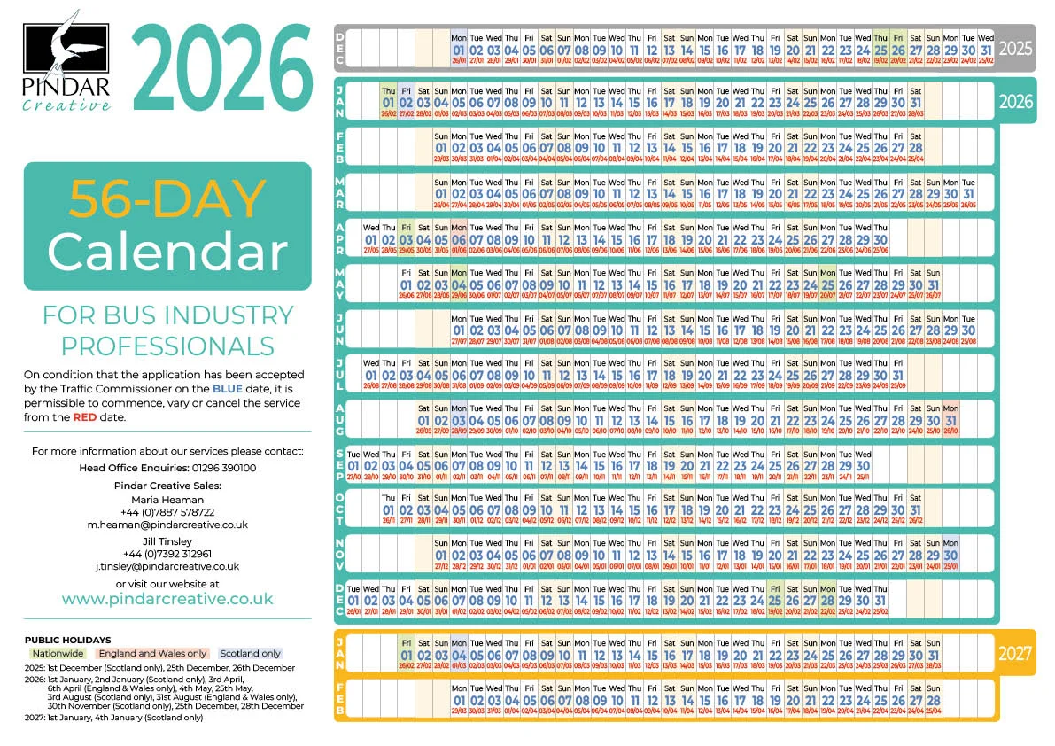 Download the 2026 56-day calendar