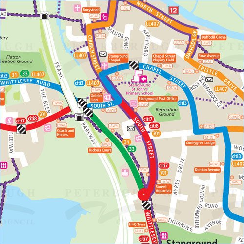 Example map : Peterborough