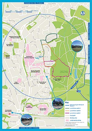 Promoted cycling in and around Bedford