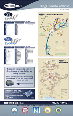 Metrobus Timetable Publicity