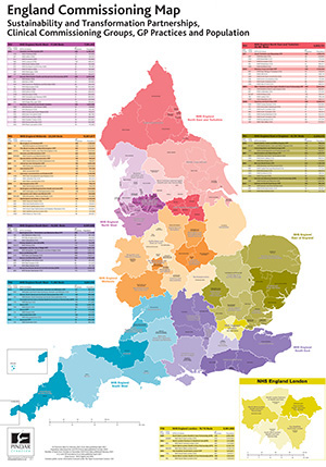 UK Clinical Commissioning Groups (CCG) Map 2023