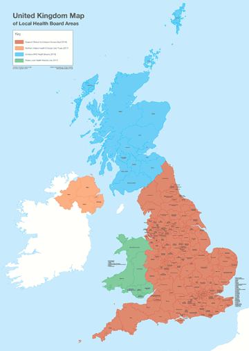 UK Clinical Commissioning Groups (CCG) Map