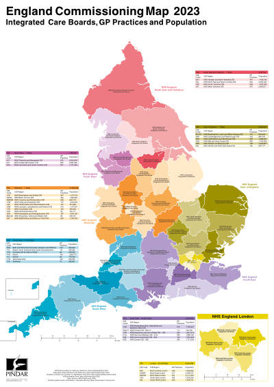 Map of UK Integrated Care Boards (ICB