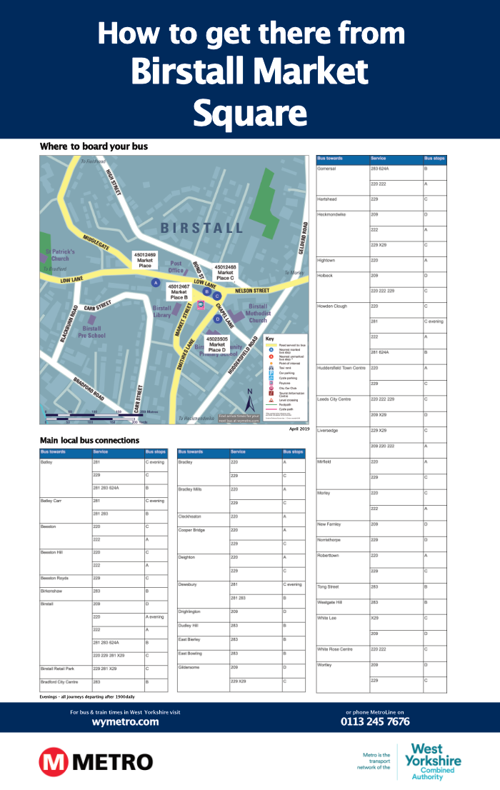 WYCA onward travel sample poster