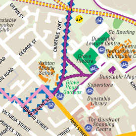 Example of a cycle maps prodcued by Pindar Creative
