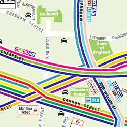 Example of a Multi-Colour route map