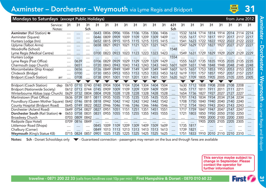 bay travel 18 timetable