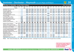 Dorset Timetable Publicity