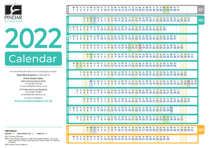 Download the 2022 calendar